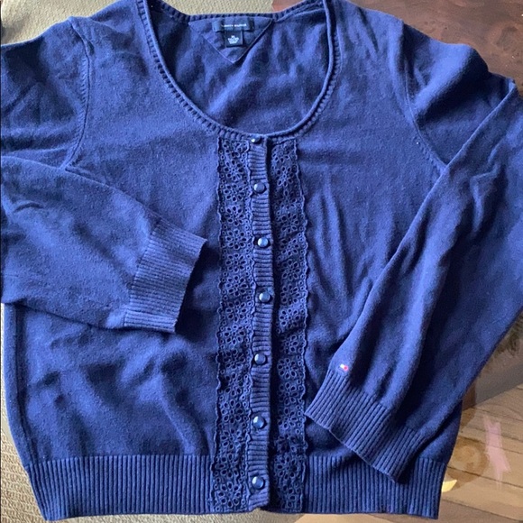 Tommy Hilfiger Navy Cardigan - Picture 2 of 5